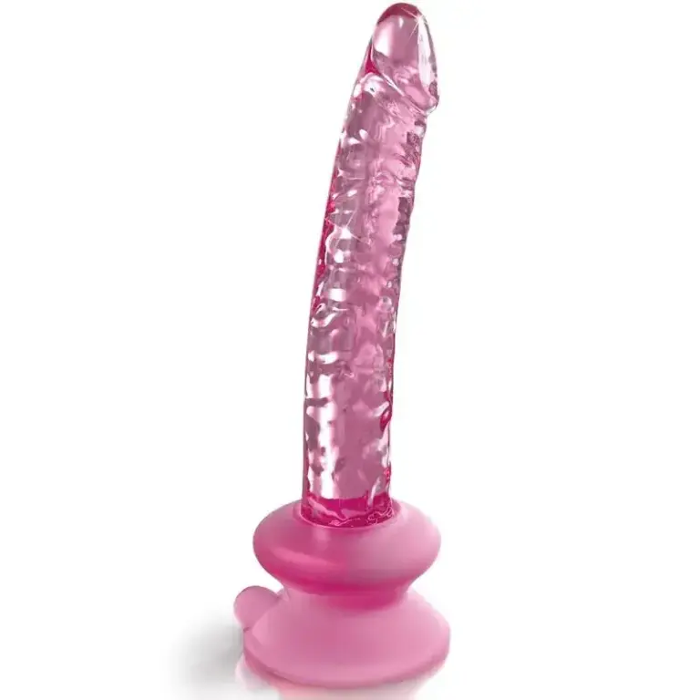ICICLES - Dildo de vidrio con ventosa para experiencias únicas