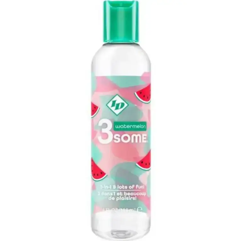 ID 3SOME - Gel comestible de sandía 4 FL OZ para diversión íntima