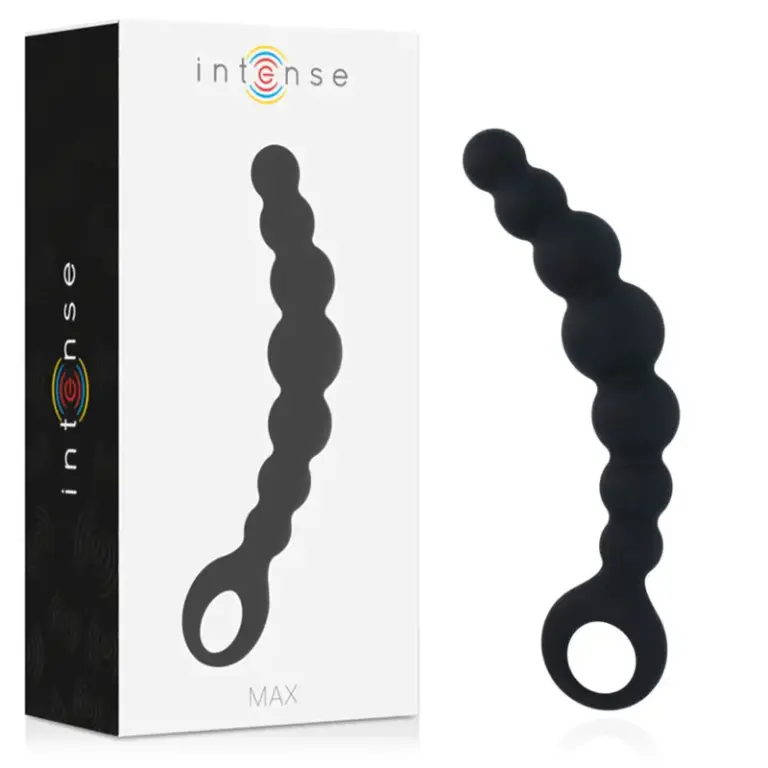 Intense - Anal Beads Max Negro para Placer Sin Límites