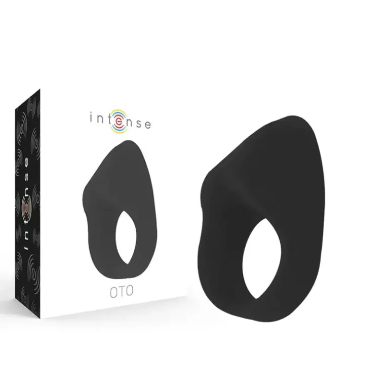 INTENSE - Anillo Vibrador Recargable Negro para Parejas