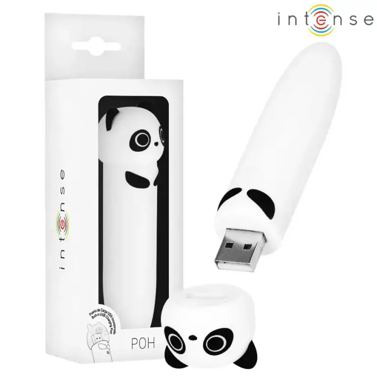 INTENSE - Bala Vibradora Panda Recargable USB para Placer Intensificado