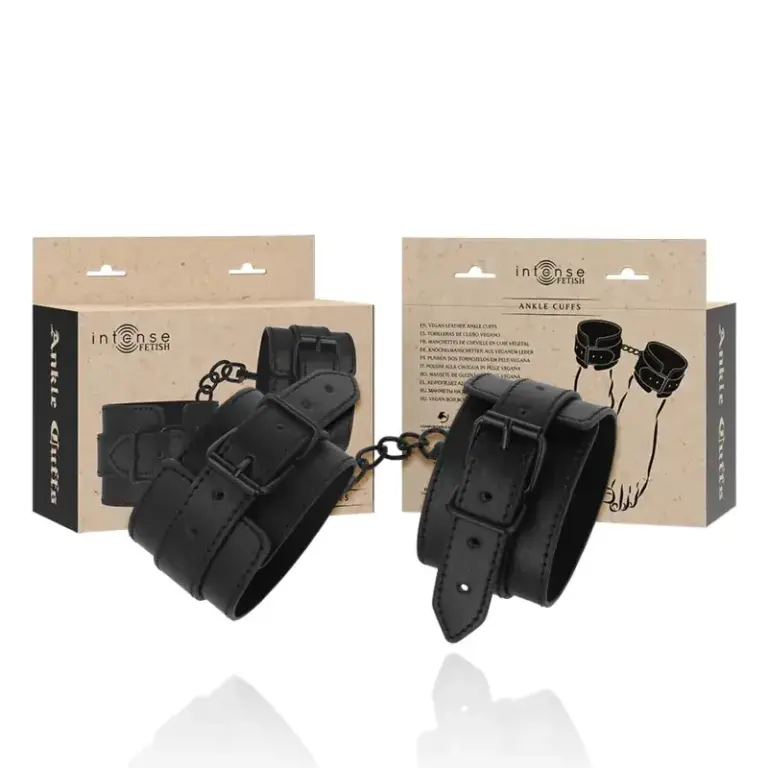 INTENSE FETISH - Tobilleras de Cuero Vegano para Fetichistas