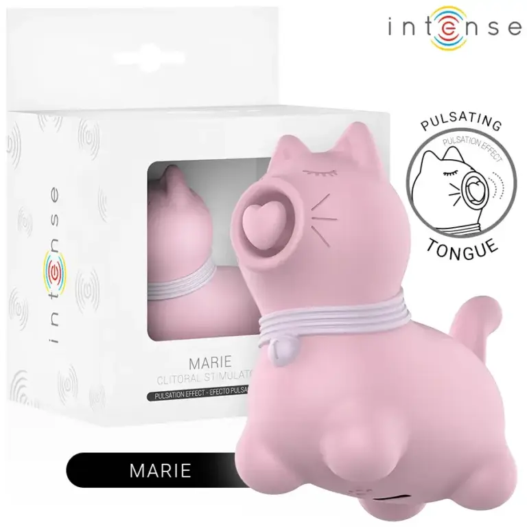INTENSE - Marie Estimulador con Lengua Efecto Pulsación Rosa
