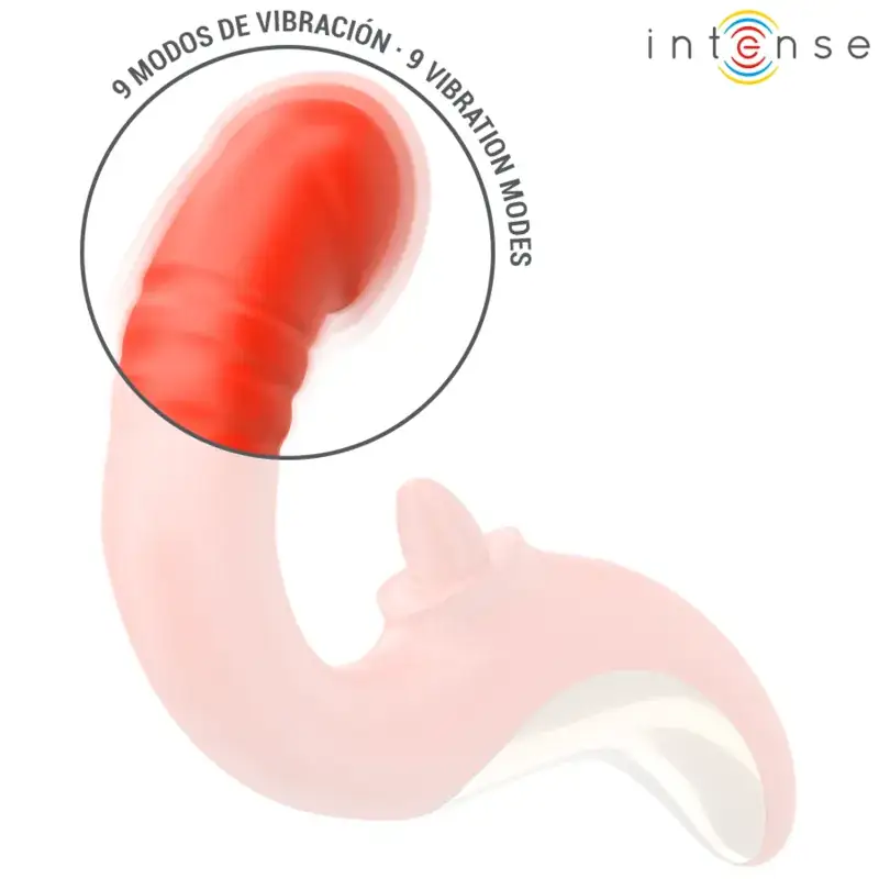 INTENSE - Paulina Vibrador & Estimulador en Forma de U Rojo - Imagen 5