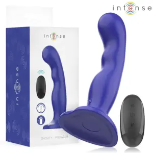 INTENSE - Shorty Vibrador con Ventosa Azul Control Remoto