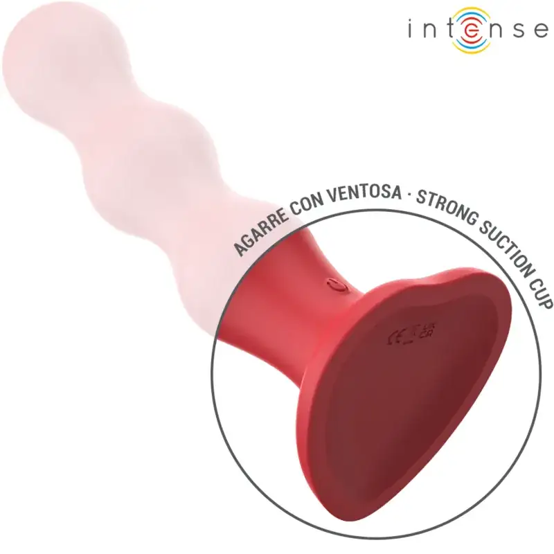 INTENSE - Vibrador CODY con Ventosa Rojo Control Remoto - Imagen 6