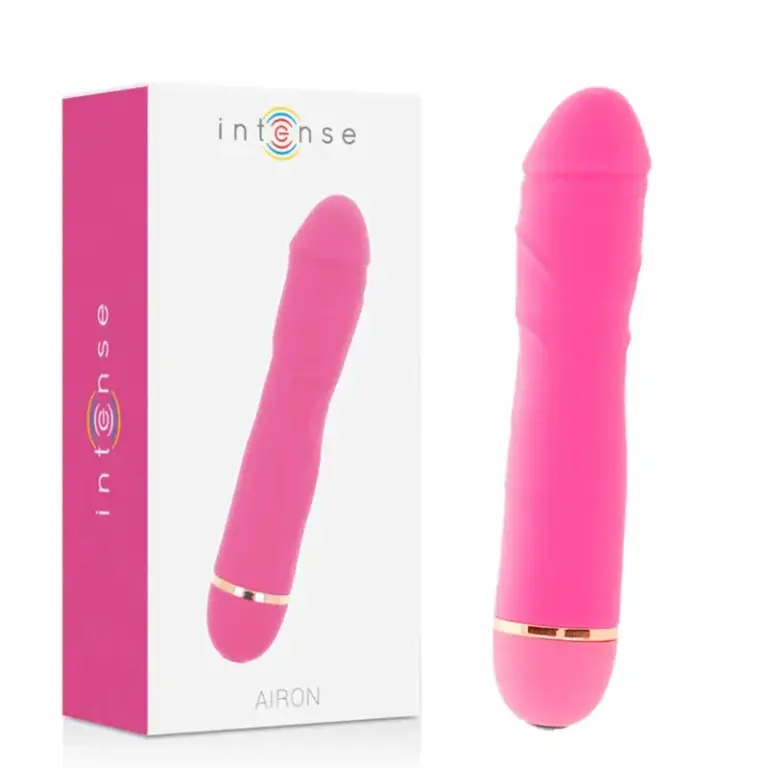 INTENSE - Vibrador de Silicona Rosa con 20 Modos de Vibración