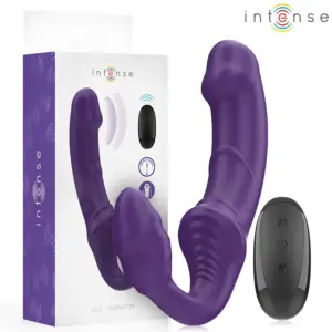 INTENSE - Vibrador Doble Control Remoto Violeta de 20 cm