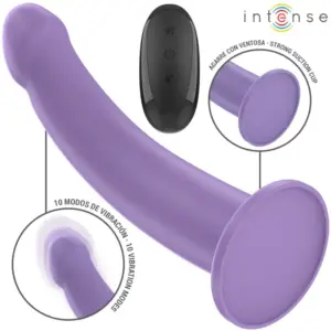 INTENSE - Vibrador EDDIE 17.5 cm con control remoto morado