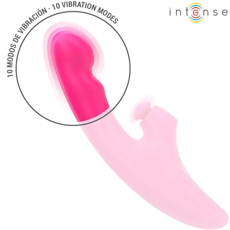 INTENSE - Vibrador multifunción 3 en 1 EMI de 13,5 cm en Rosa - Imagen 5