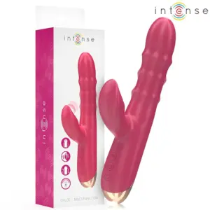 INTENSE - Vibrador multifunción 3 en 1 rojo para una experiencia única