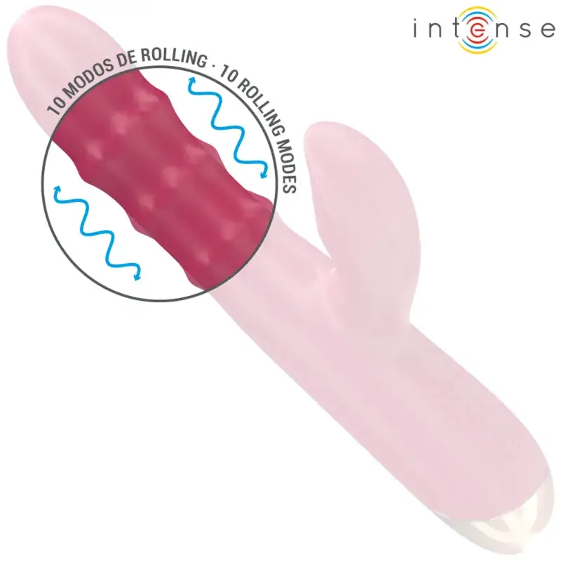INTENSE - Vibrador multifunción 3 en 1 rojo para una experiencia única - Imagen 3