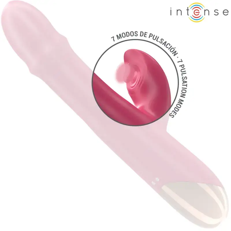 INTENSE - Vibrador multifunción 3 en 1 rojo para una experiencia única - Imagen 4