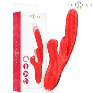 INTENSE - Vibrador multifunción 3 en 1 Rosalia rojo