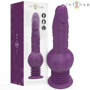 INTENSE - Vibrador multifunción Tatum con vibración Up and Down 24 cm morado