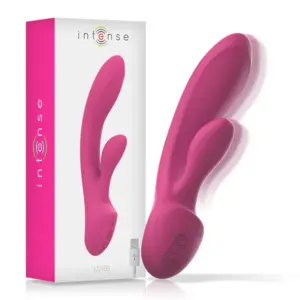 Intense - Vibrador Rabbit de Silicona Líquida Rosa para Doble Estimulación