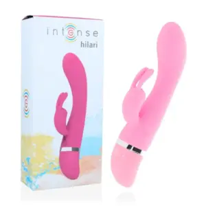 INTENSE - Vibrador rabbit rosa con silicona luxe