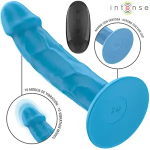 INTENSE - Vibrador Realístico PHOEBE con Control Remoto en Azul