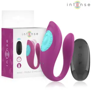 INTENSE - Vibrador U morado con control remoto para el placer profundo