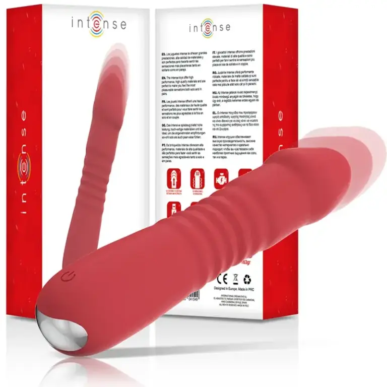 INTENSE - Vibrador Up & Down 10 Vibraciones Rojo para Placer Inigualable