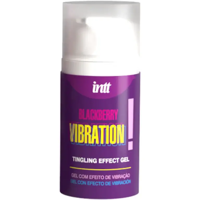 INTT RELEASES - Gel Vibrador Líquido Sabor Mora Premium 15 ML