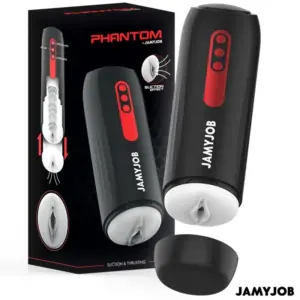 JAMYJOB - Masturbador automático PHANTOM con 5 modos de succión y empuje