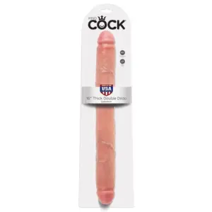 KING COCK - Dildo Doble Penetración Realista de 40.6 cm