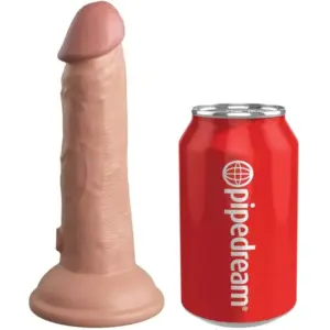 King Cock - Dildo realístico vibrador de silicona 15.2 cm