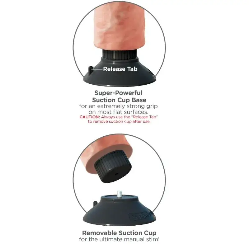 KING COCK - Dildo Vibrador 23 cm Natural, Realismo y Placer Asegurado - Imagen 4