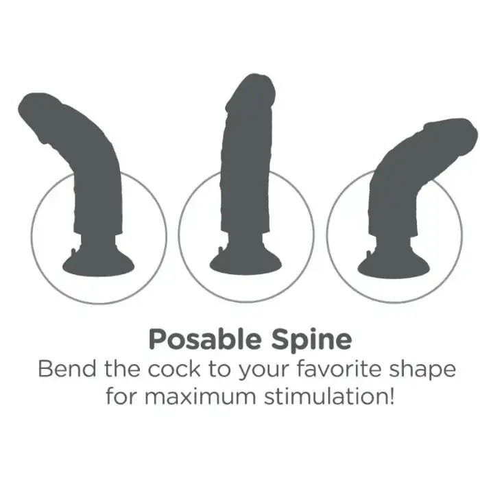 KING COCK - Dildo Vibrador 23 cm Natural, Realismo y Placer Asegurado - Imagen 6