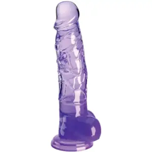 KING COCK - Pene realista morado de 16.5 cm para un placer excepcional