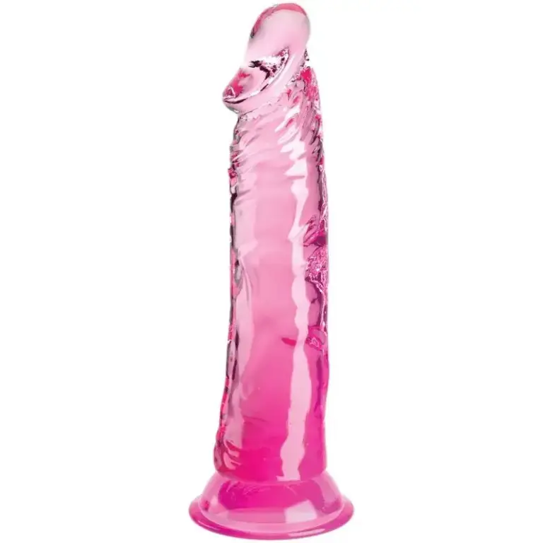 King Cock - Pene Realista Transparente de 19.7 cm Rosa