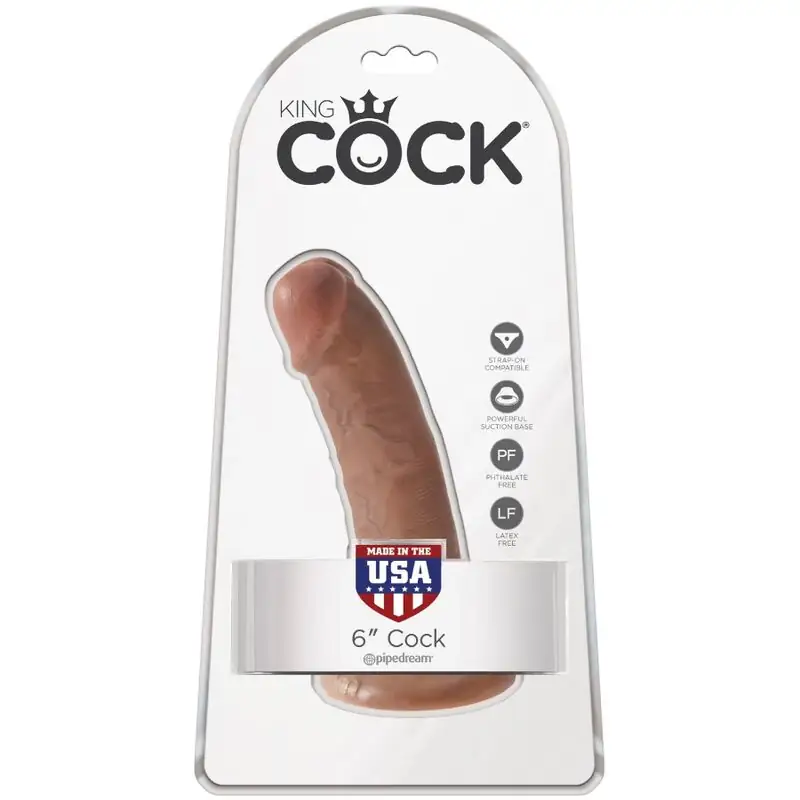 KING COCK - PENE REALÍSTICO 15 CM CARAMELO - Imagen 6