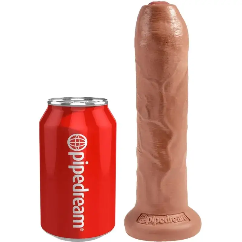 KING COCK - Pene Realístico con Prepucio 17.8 cm Caramelo - Imagen 2