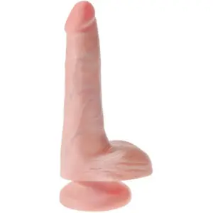 KING COCK - Pene Realístico con Testículos 13.5 cm Natural