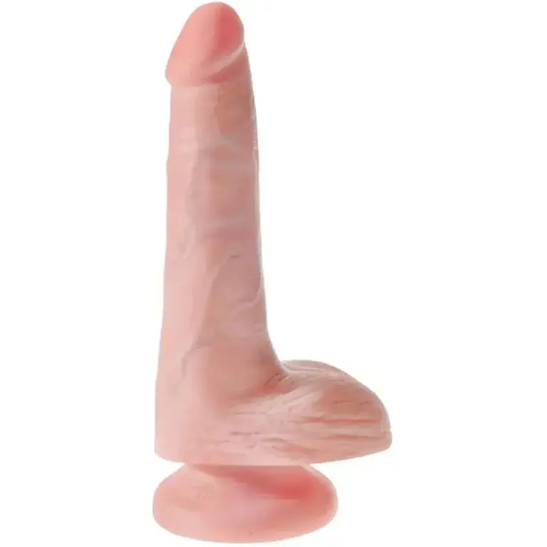 KING COCK - Pene Realístico con Testículos 13.5 cm Natural