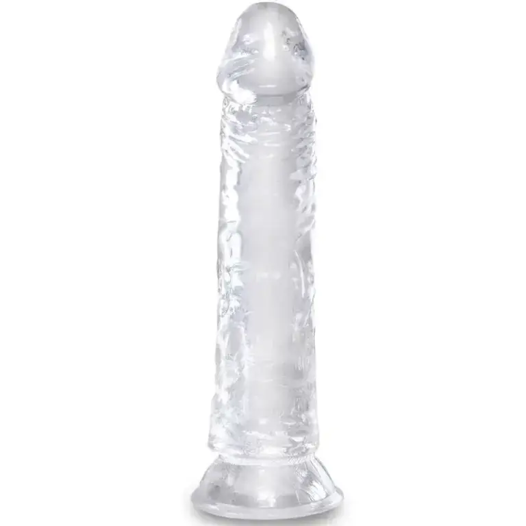 King Cock - Pene Realístico Transparente de 19.7 cm
