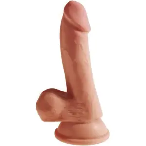 KING COCK - Plus 3D Dildo con Testículos 17 cm