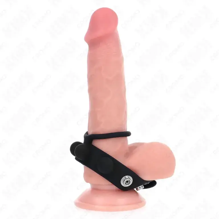 KINK - Anillo Pene Cuero 3.5 cm con Cierre a Presión 23 x 2 cm