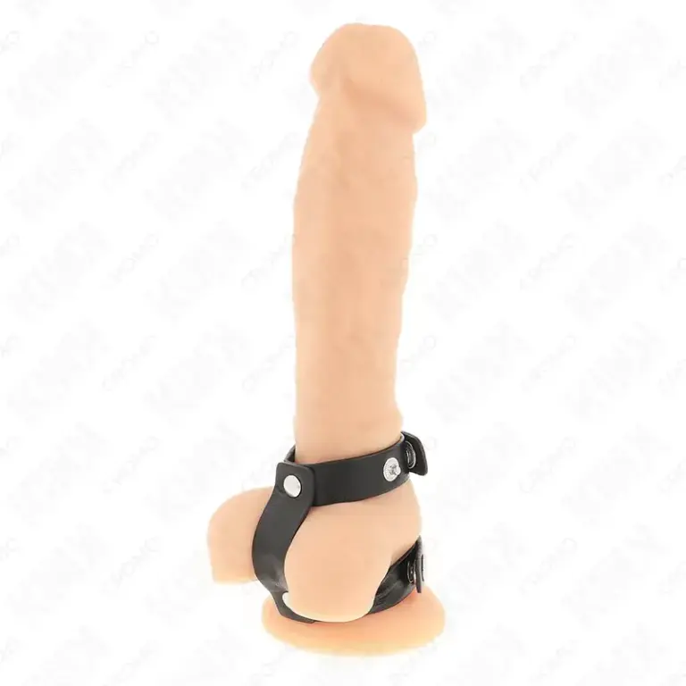KINK - Anillo Pene Doble Polipiel Ajustable para Placer y Control - vista principal