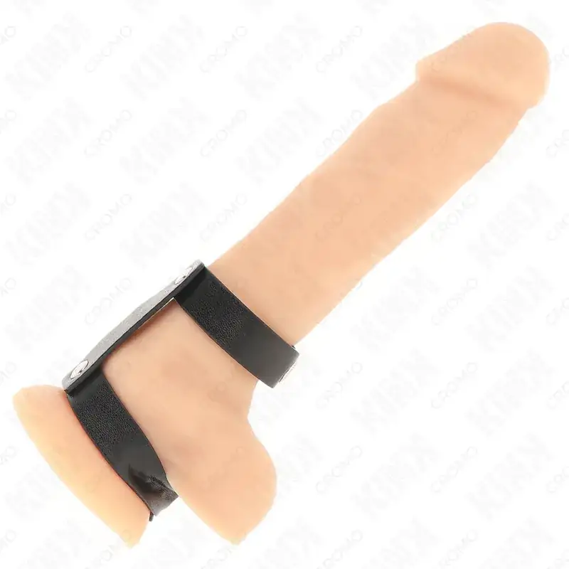 KINK - Anillo Pene Doble Polipiel Ajustable para Placer y Control - Imagen 3