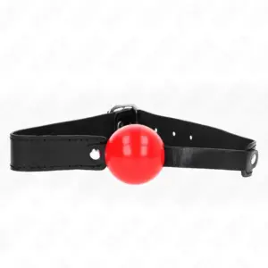 KINK - Mordaza de Bola Suave de TPE 4 cm Ajustable para BDSM
