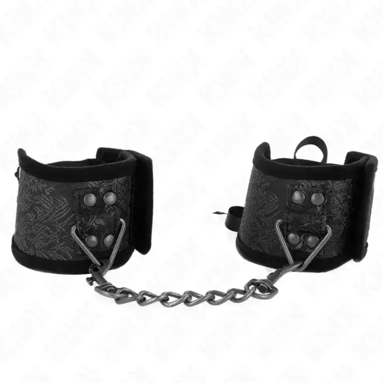 KINK - Muñequera Diseño Escándalo Negro con Lazo 24.5 cm x 6.5 cm - vista principal