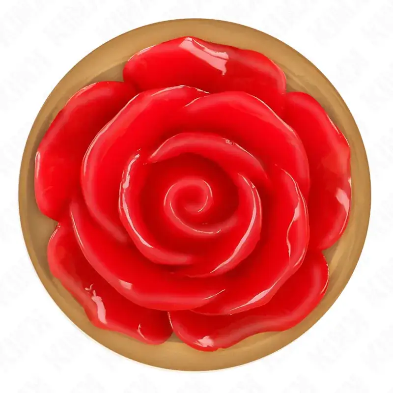 KINK - Plug Anal Oro Rosa con Adorno de Rosa Roja L - Imagen 5