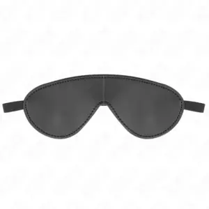 KINK - Venda de Ojos de Piel Simple 19.5 x 7.5 CM para Juegos BDSM