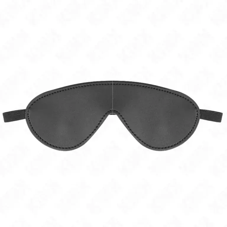 KINK - Venda de Ojos de Piel Simple 19.5 x 7.5 CM para Juegos BDSM