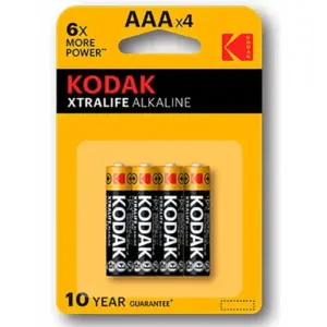 KODAK - Pilas Alcalinas AAA LR03 XTRALIFE Blister 4 unidades