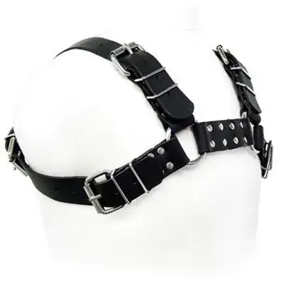 Leather Body - Black Bull Dog Harness para BDSM - Imagen 2