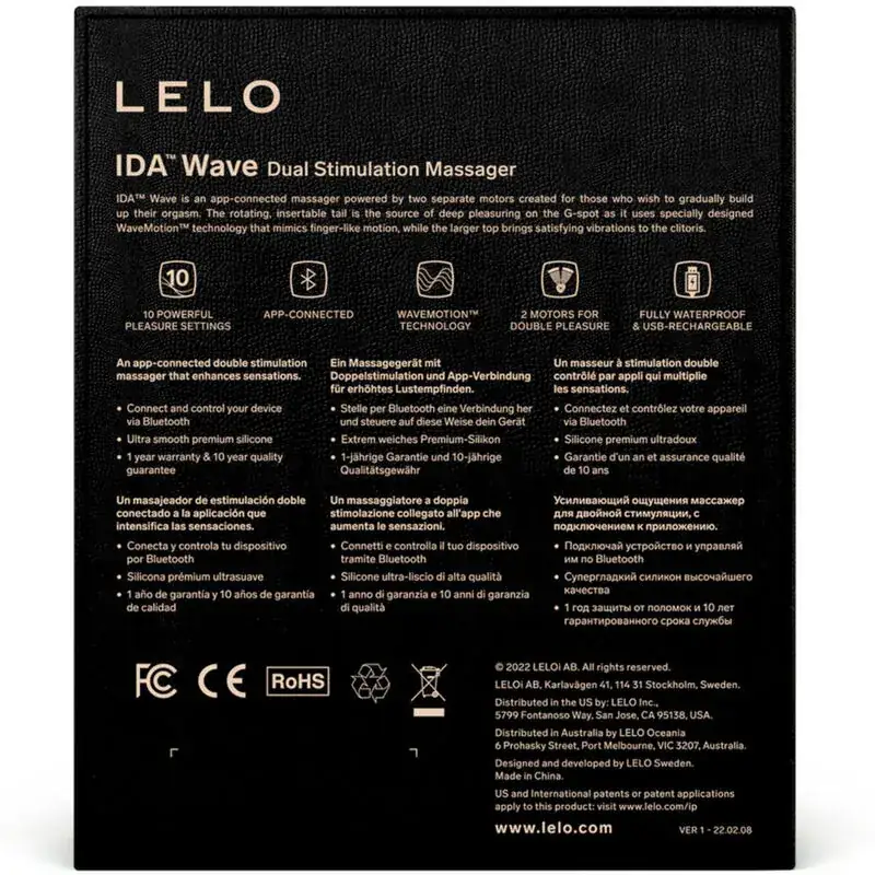 LELO - IDA WAVE Masajeador para Parejas Coral - Imagen 5