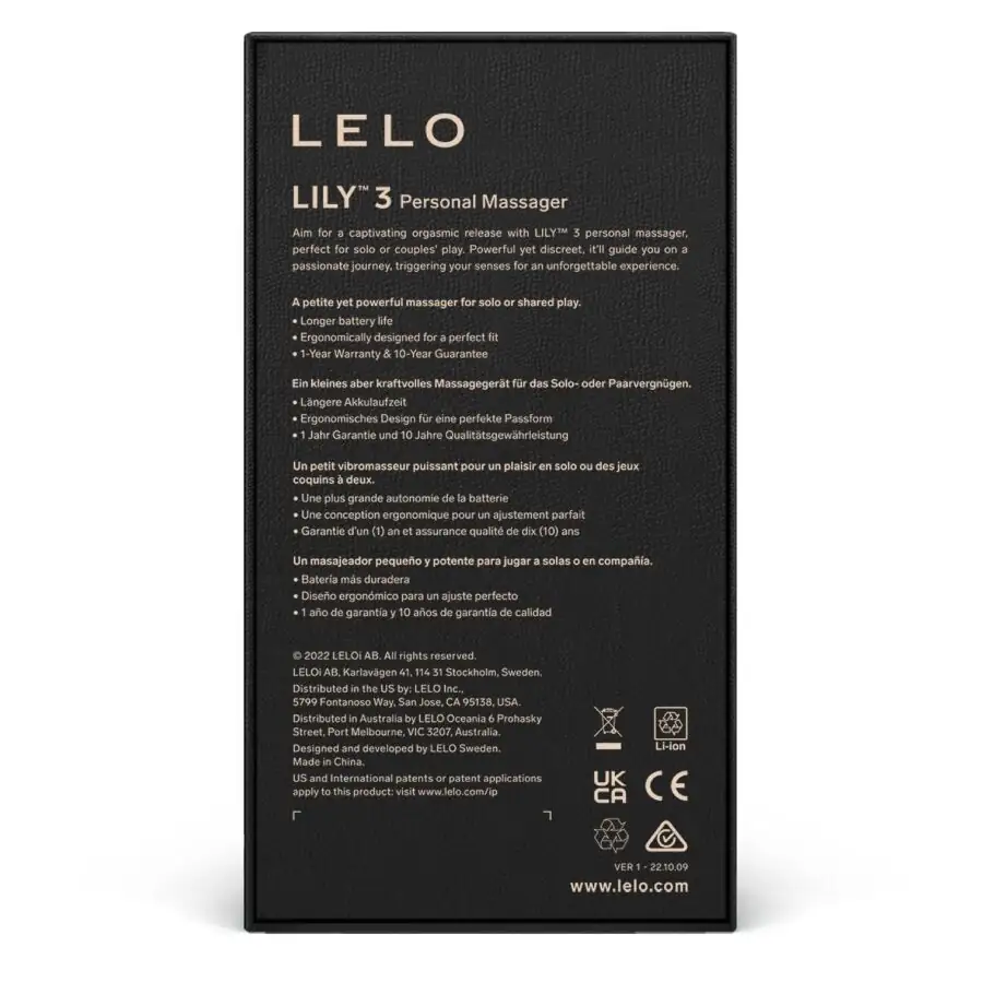 LELO - LILY 3 Masajeador Personal Lila para Placer Infinito - Imagen 4